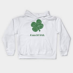 St. Patrick's Day T-shirt - A Wee Bit Irish Kids Hoodie